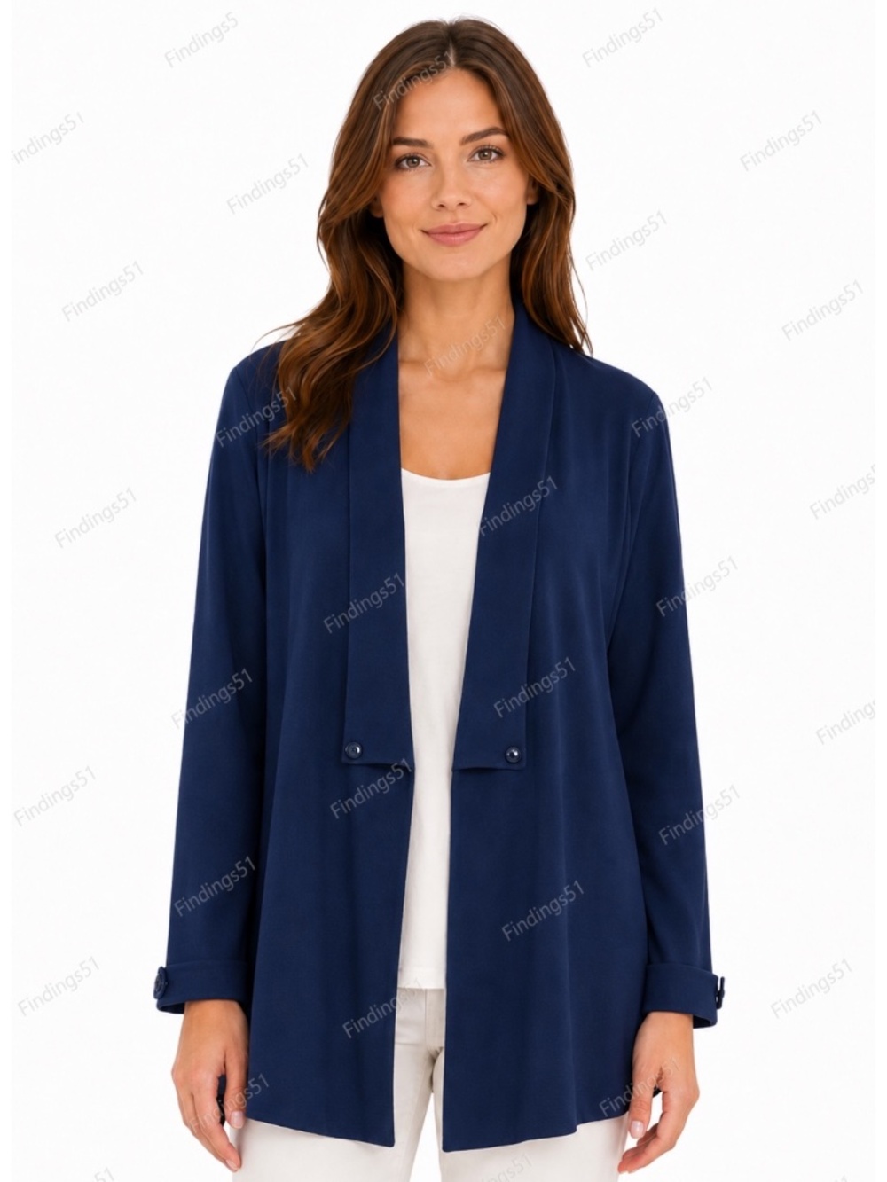 WEEKENDERS Cotton Blend Open Front Cardigan Jacket Long Sleeve MADE IN CANADA XL